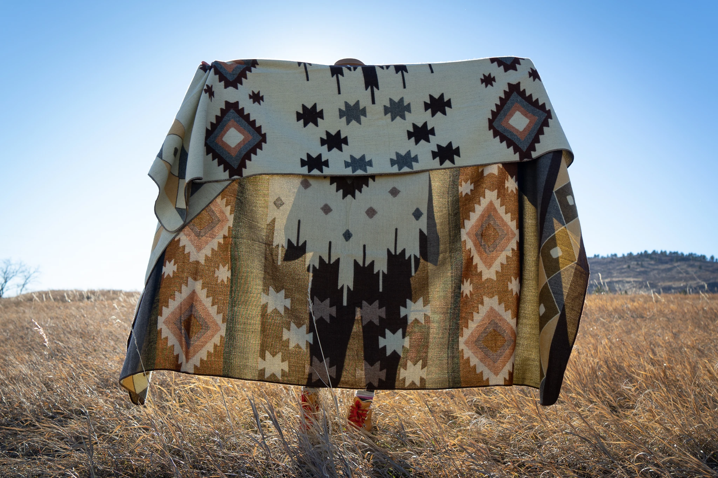 Anden-Alpaka-Wolldecke - Mojave - Braun