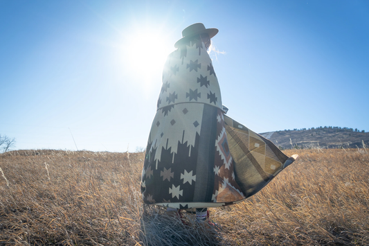 Anden-Alpaka-Wolldecke - Mojave - Braun