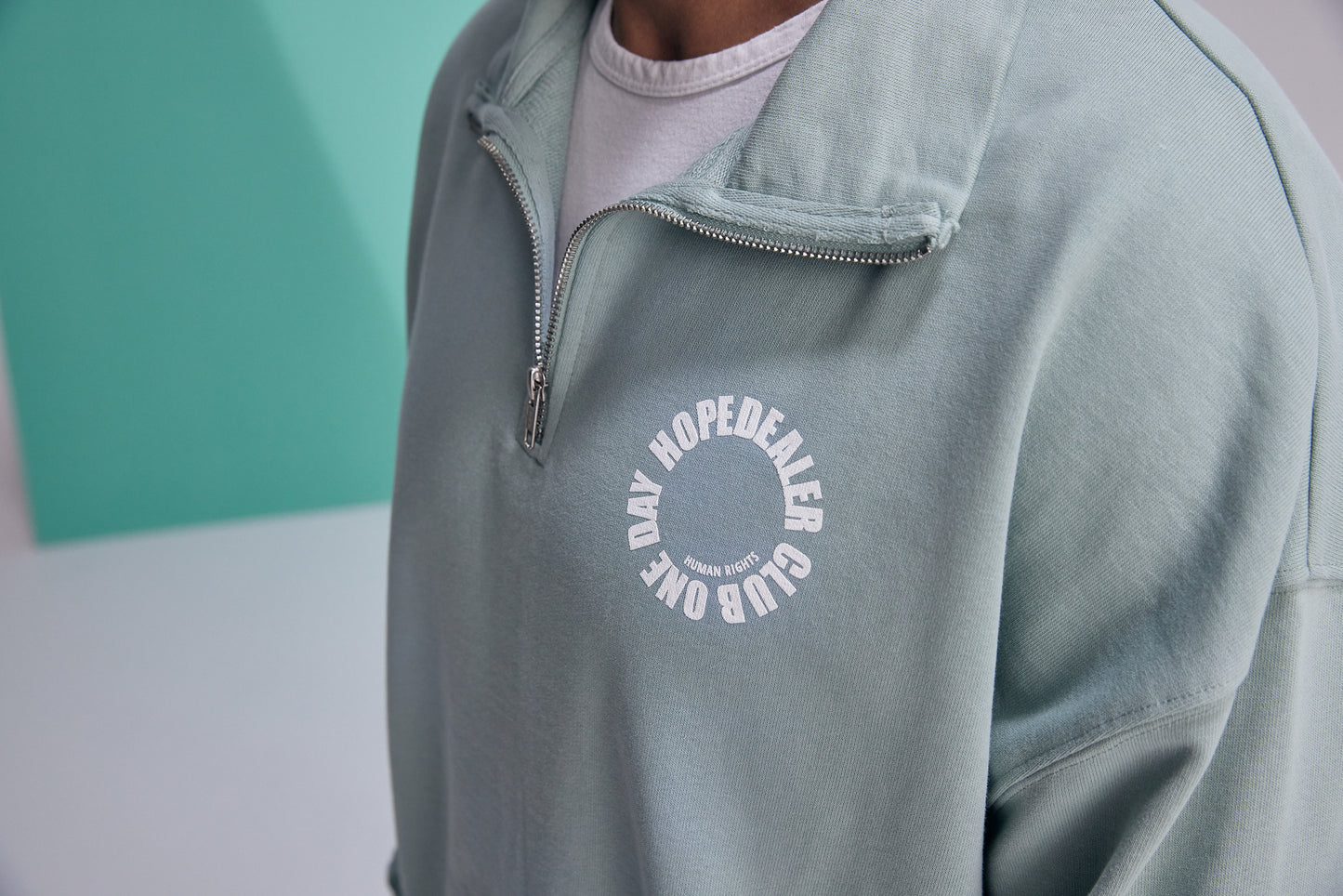 Zip-Up Sweater „ONE DAY HOPEDEALER CLUB”
