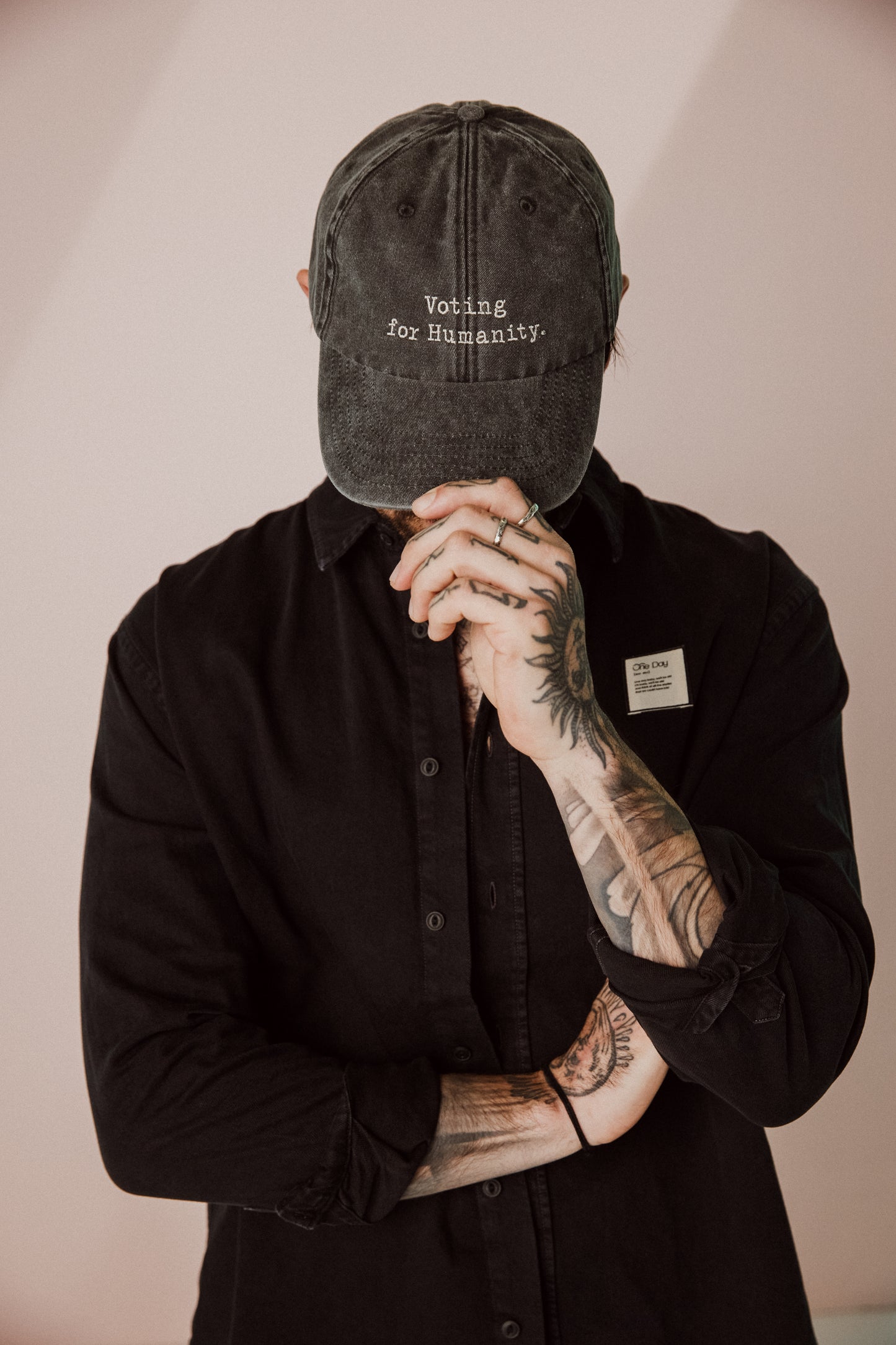 Cap "Voting for Humanity"