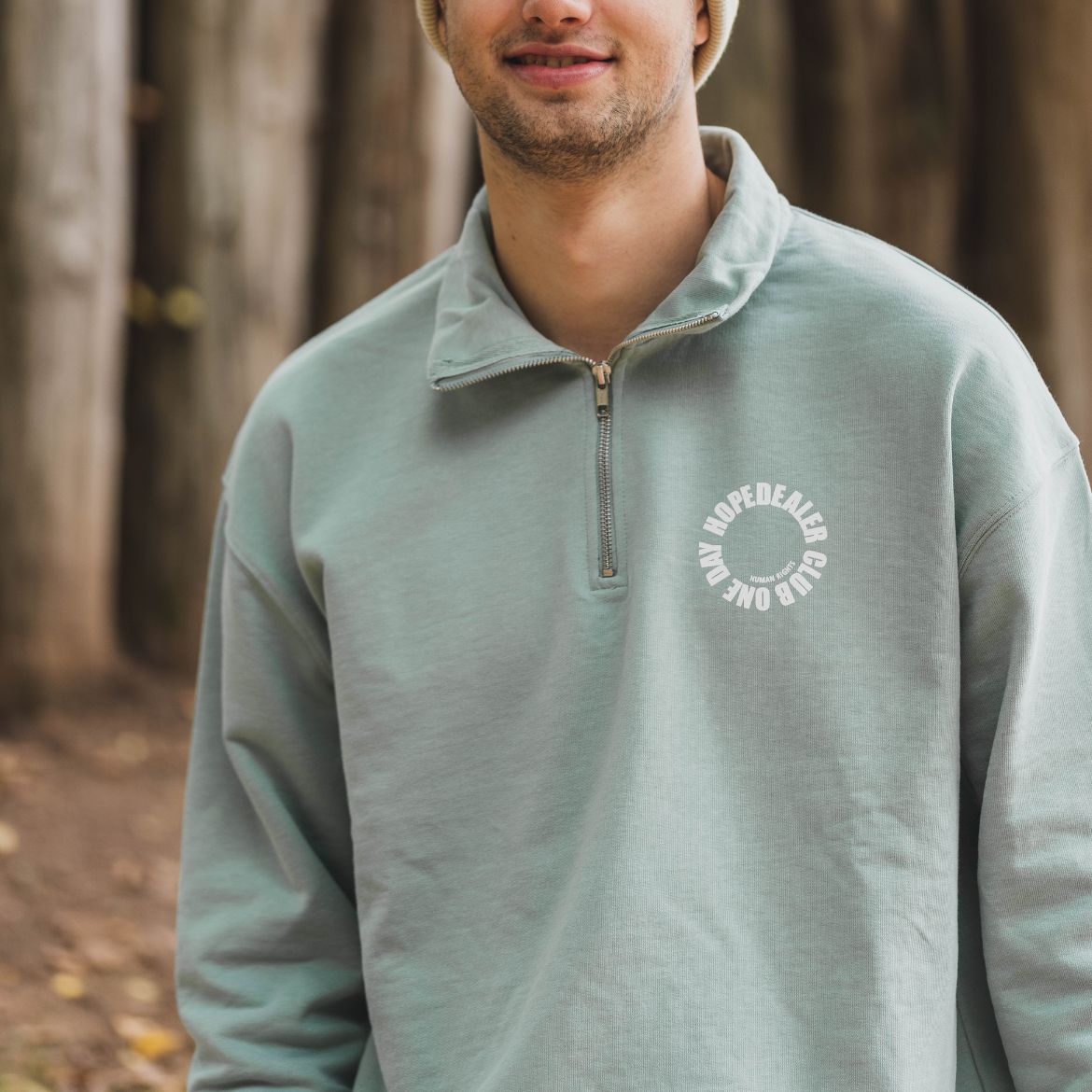 Zip-Up Sweater „ONE DAY HOPEDEALER CLUB”