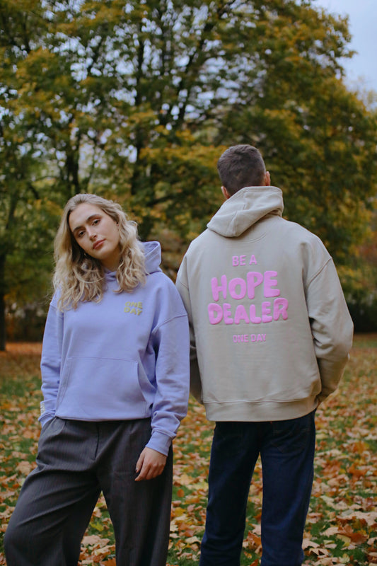Hopedealer Hoodie mit puffy-print Details