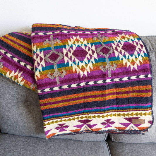 Alpaka-Wende-Decke – Amethyst