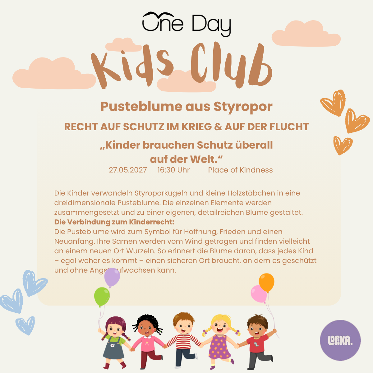 ONE DAY KIDS CLUB 2026 - 2027