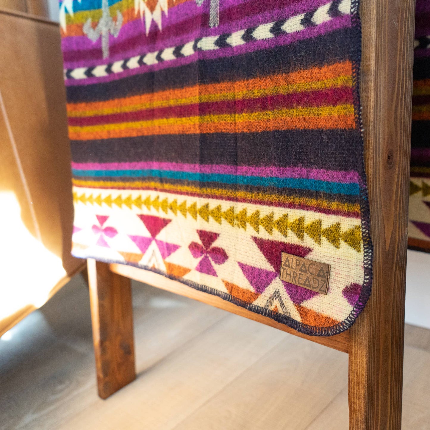 Alpaka-Wende-Decke – Amethyst