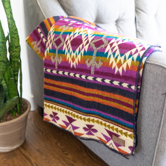 Alpaka-Wende-Decke – Amethyst