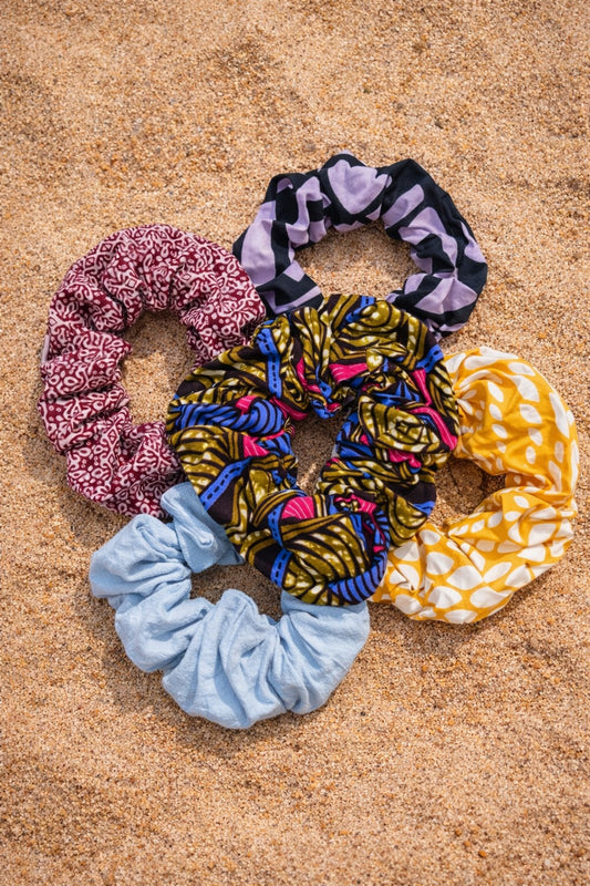 Scrunchies - handmade in Sierra Leone