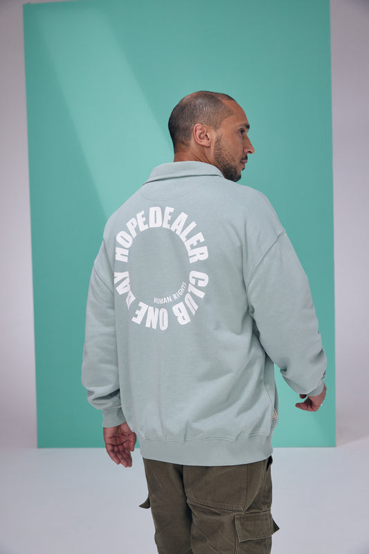 Zip-Up Sweater „ONE DAY HOPEDEALER CLUB”