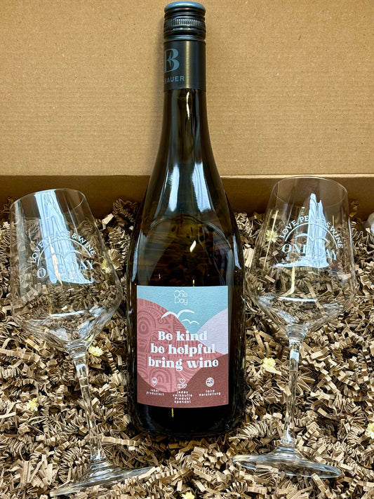 GESCHENKPAKET - ONE DAY Wein + Gläser