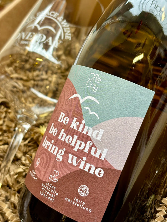 GESCHENKPAKET - ONE DAY Wein + Gläser
