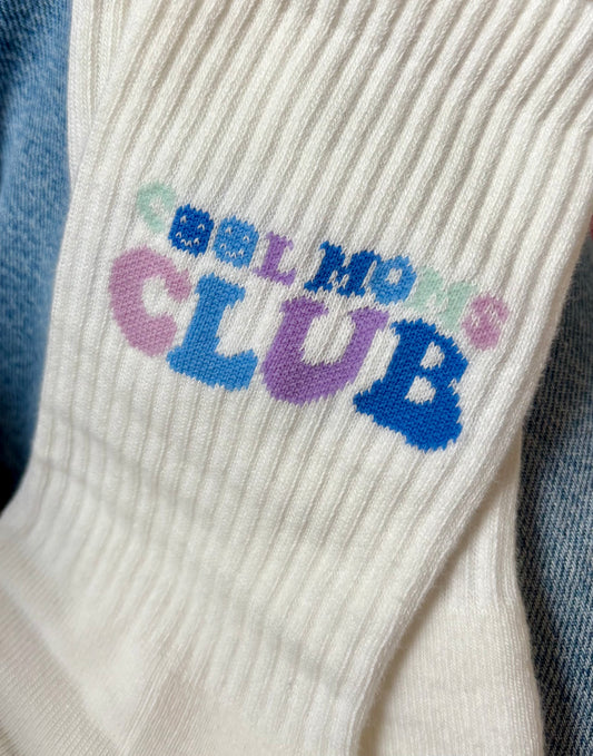 Socken „COOL MOMS CLUB” - weiß (coming soon)