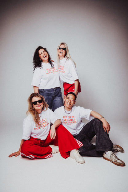T-Shirt - Hot Girls care about Human Rights