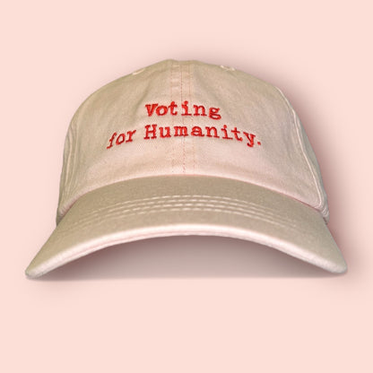 Cap "Voting for Humanity"