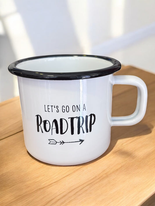 Emaille Tasse Roadtrip