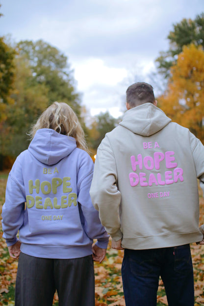 Hopedealer Hoodie mit puffy-print Details