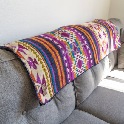Alpaka-Wende-Decke – Amethyst